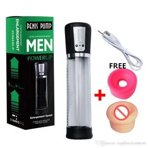 Electric Automatic Penis Pump USB Rechargeable Penis Enlarger Vacuum Pump Powerful Penis Enlargement Extender Sex Toys for Men
