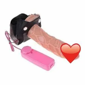 LeLuv 7.5 Vibrating and Rotating Female Lesbian Strap On