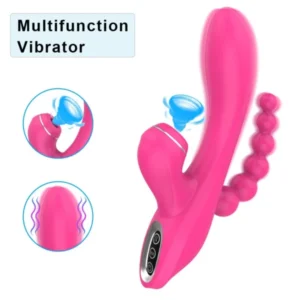 Triple Heads Rabbit Anal Beads Vibrator
